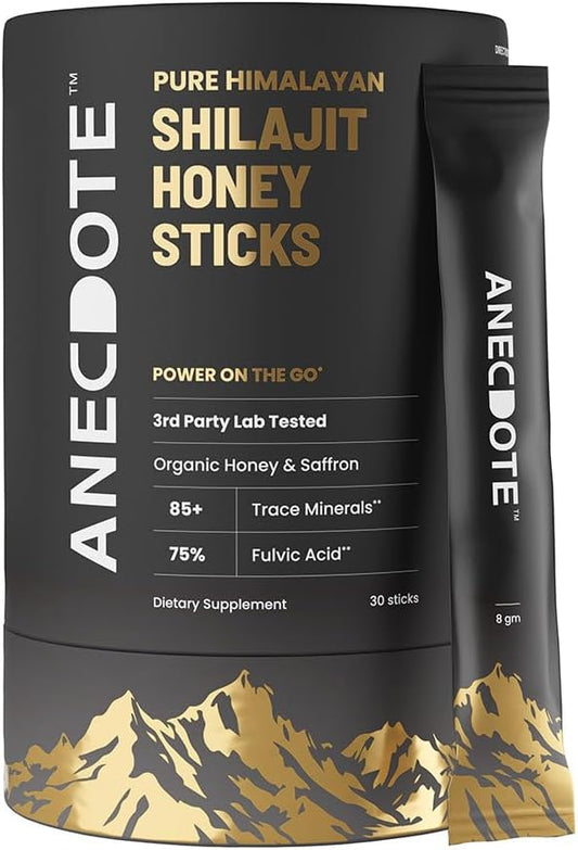 ANECDOTE Shilajit Honey Energy Sticks